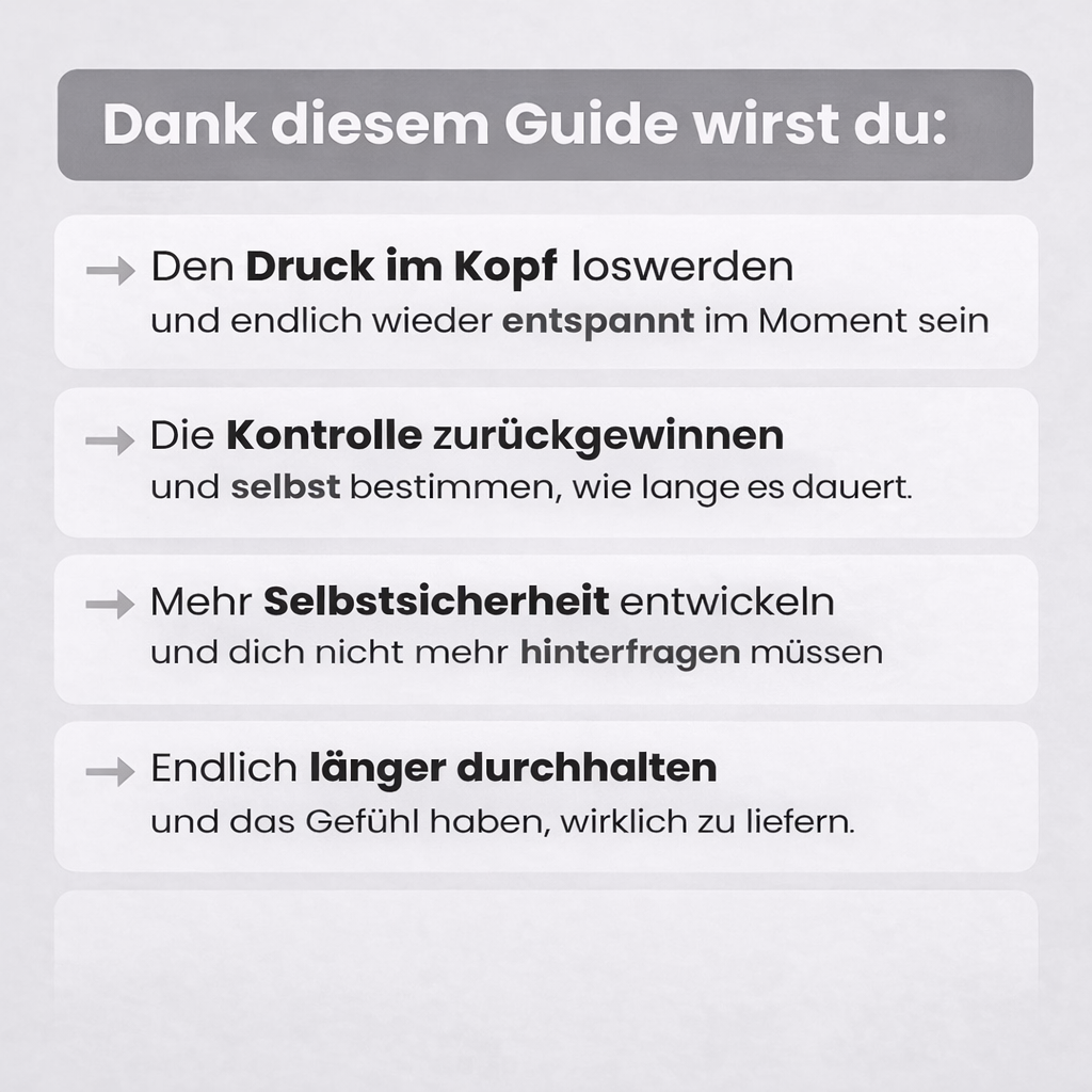 Länger Durchhalten im Bett: Dein Ratgeber für besseren Sex
